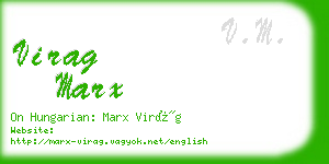 virag marx business card